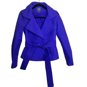 Armani Exchange Women’s Small Purple Blue jacket Tie Belt